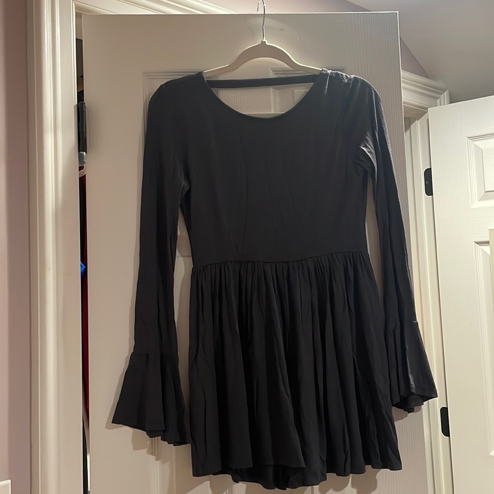 Grey Long Sleeve Romper